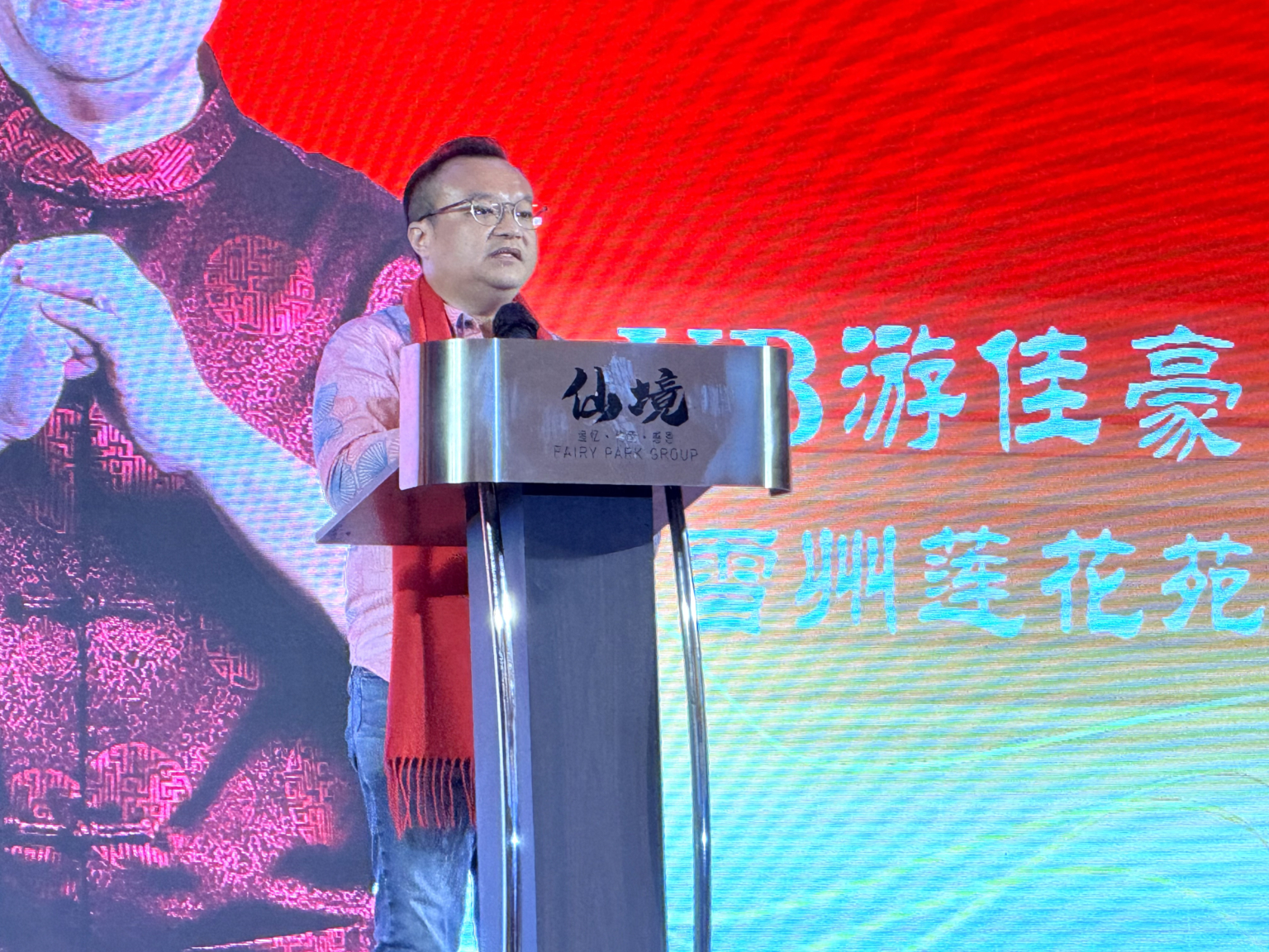 游佳豪致辞时表示，鼓声不仅是音乐，更是一种精神象征。（图：亚视新闻）