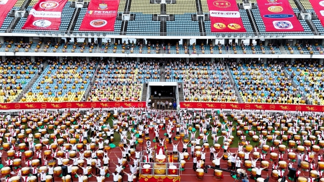 白世音院长主导的“第二届中华鼓·万仁鼓手齐奏世界和谐鼓”盛典, 12,380名马来西亚学生和参与者获得马来西亚教育部国际课外活动积分认可。